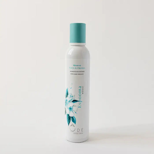 Mousse para corpo e cabelo com fragrância de monoi 350ml - ÔDE Cosmetics