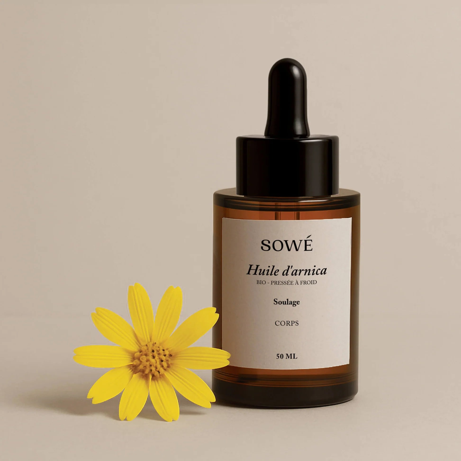 Huile d'arnica BIO 50 ml- SOWÉ Botanic Lab