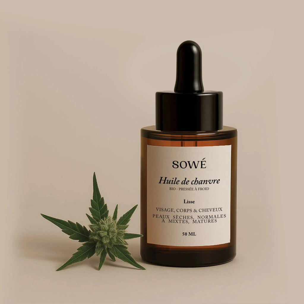 Huile de chanvre BIO 50 ml - SOWÉ Botanic Lab
