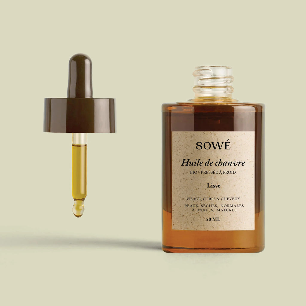 Huile de chanvre BIO 50 ml - SOWÉ Botanic Lab