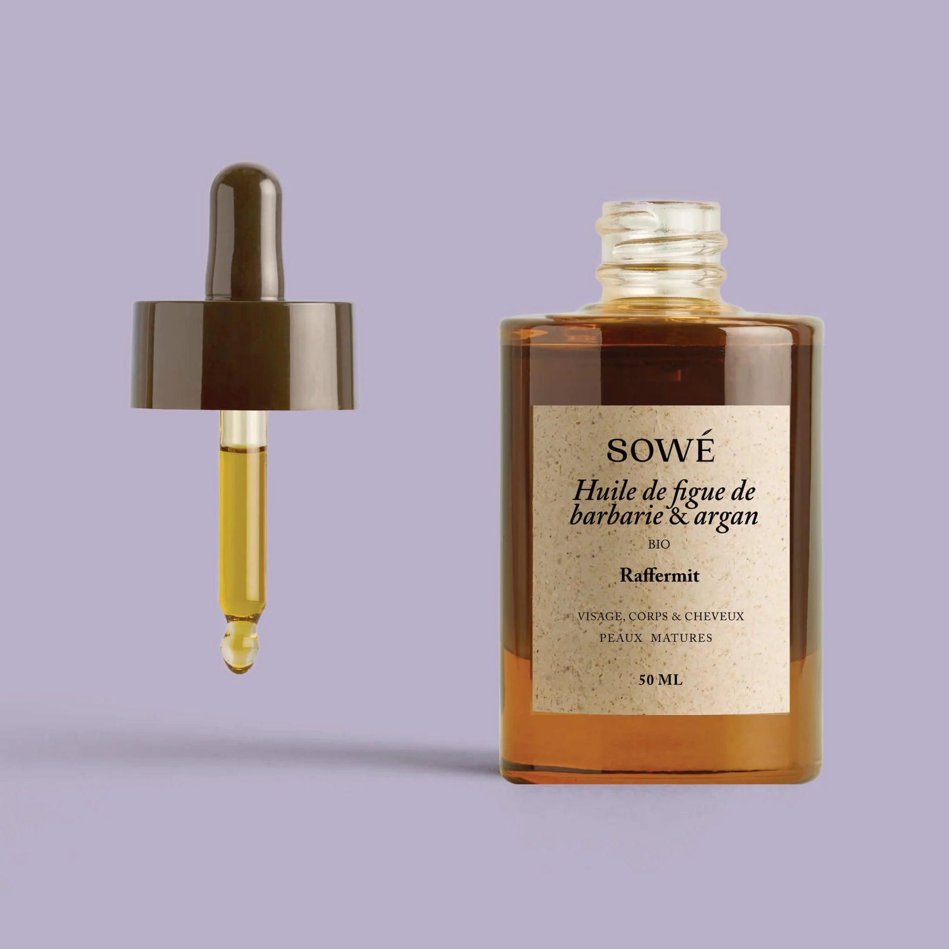 Huile de figue de barbarie et argan 50ml - SOWÉ Botanic Lab