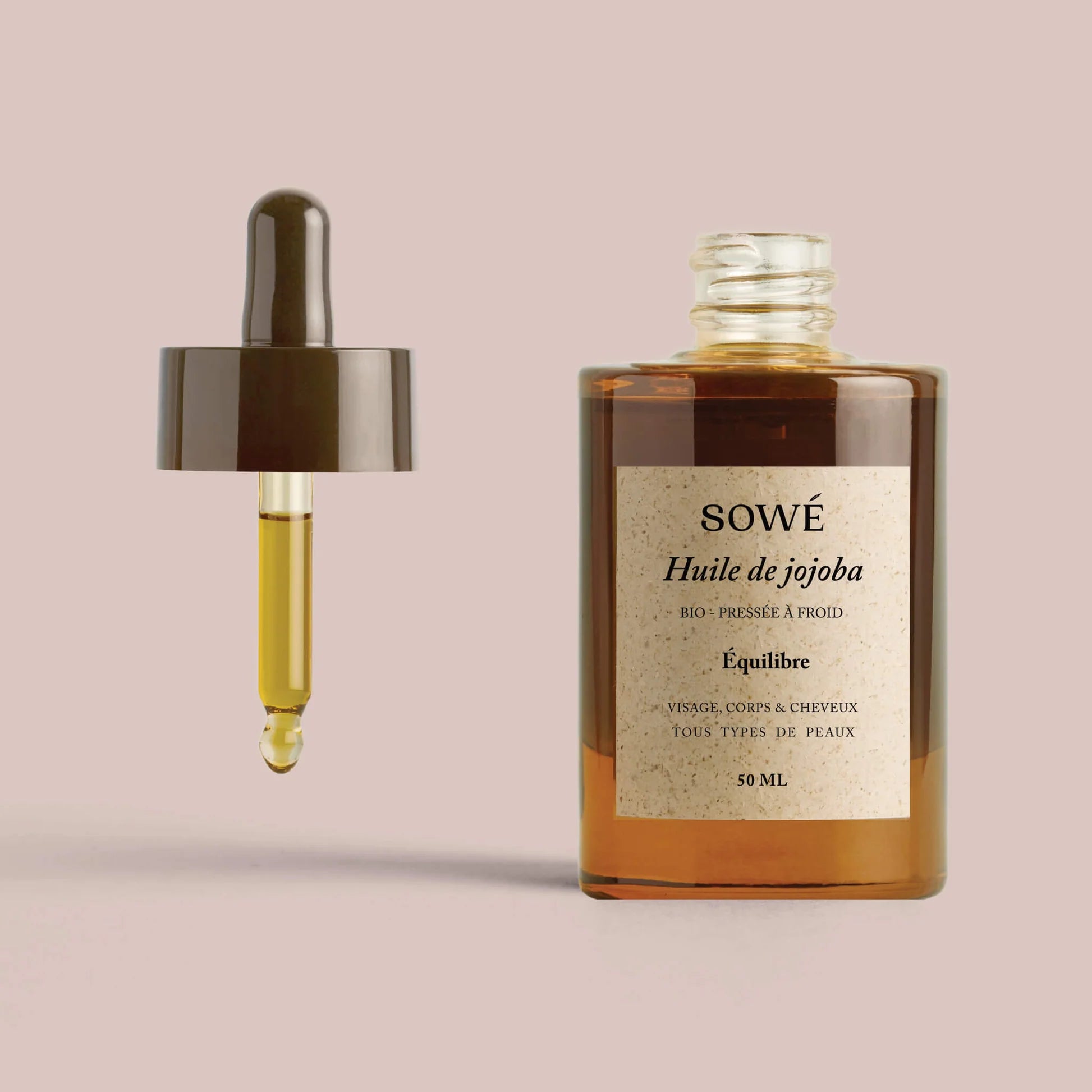 Huile de jojoba BIO 50 ml - SOWÉ Botanic Lab