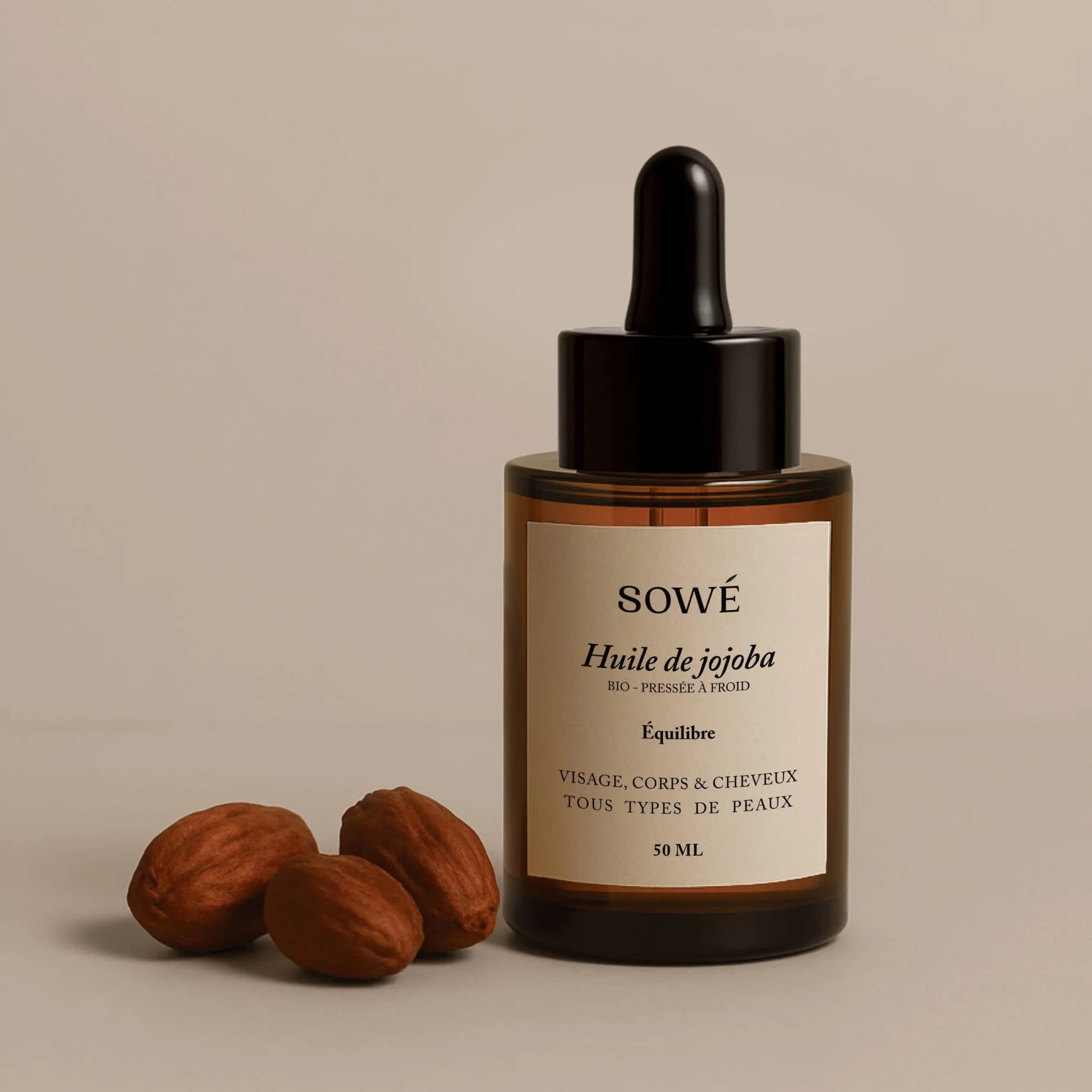 Huile de jojoba BIO 50 ml - SOWÉ Botanic Lab