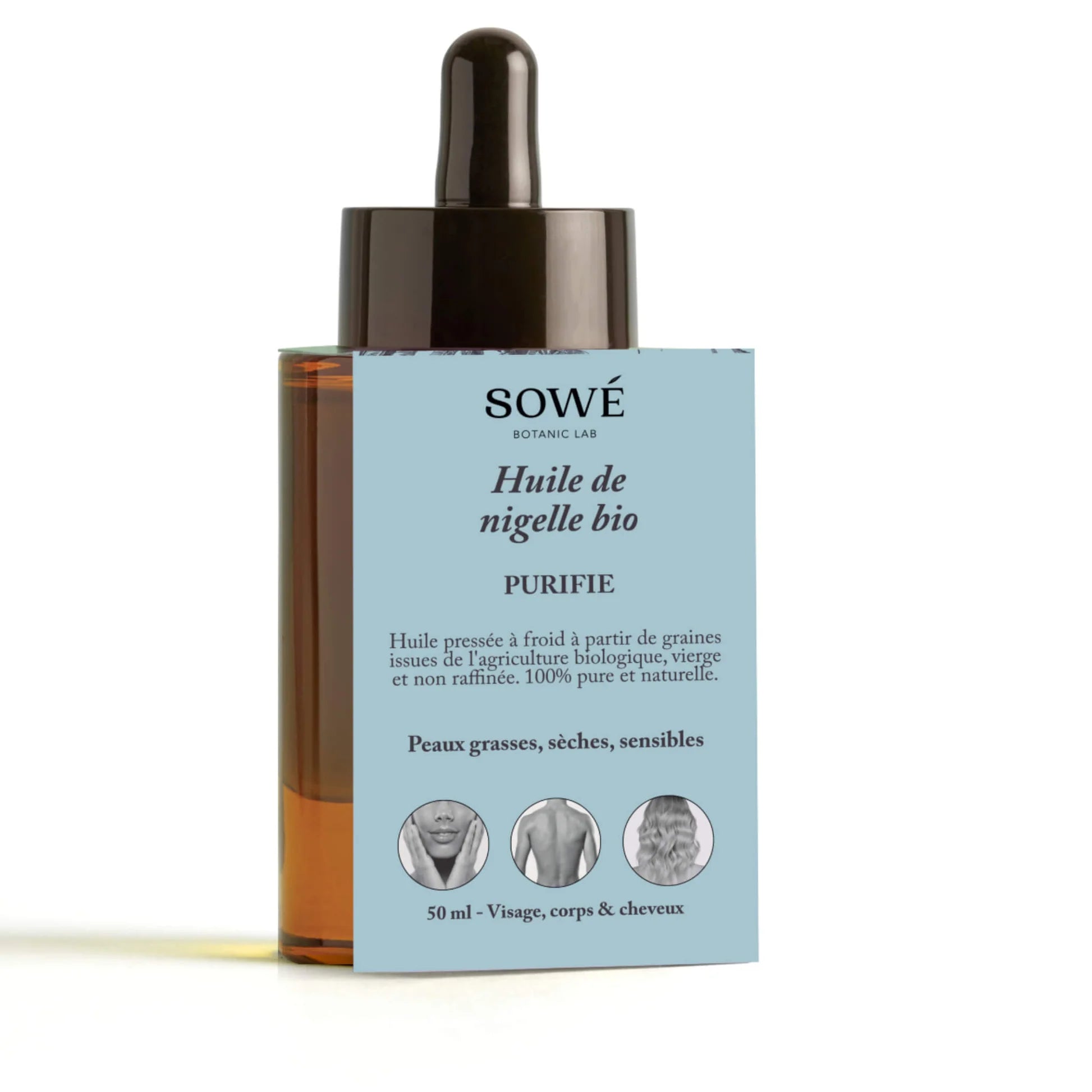 Huile de nigelle BIO 50 ml - SOWÉ Botanic Lab