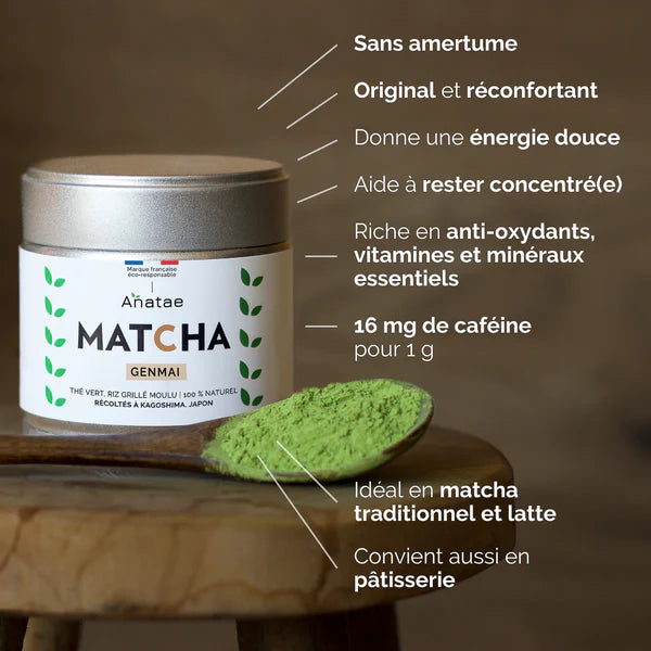 Thé Matcha Genmai BIO 30g - Anatae