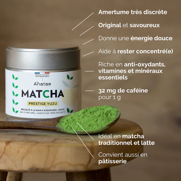Thé Matcha Prestige au Yuzu Bio 30g – Anatae